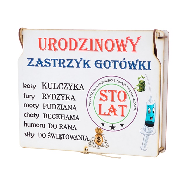 

Na 18-99 Urodziny Pudełko Zastrzyk Gotówki