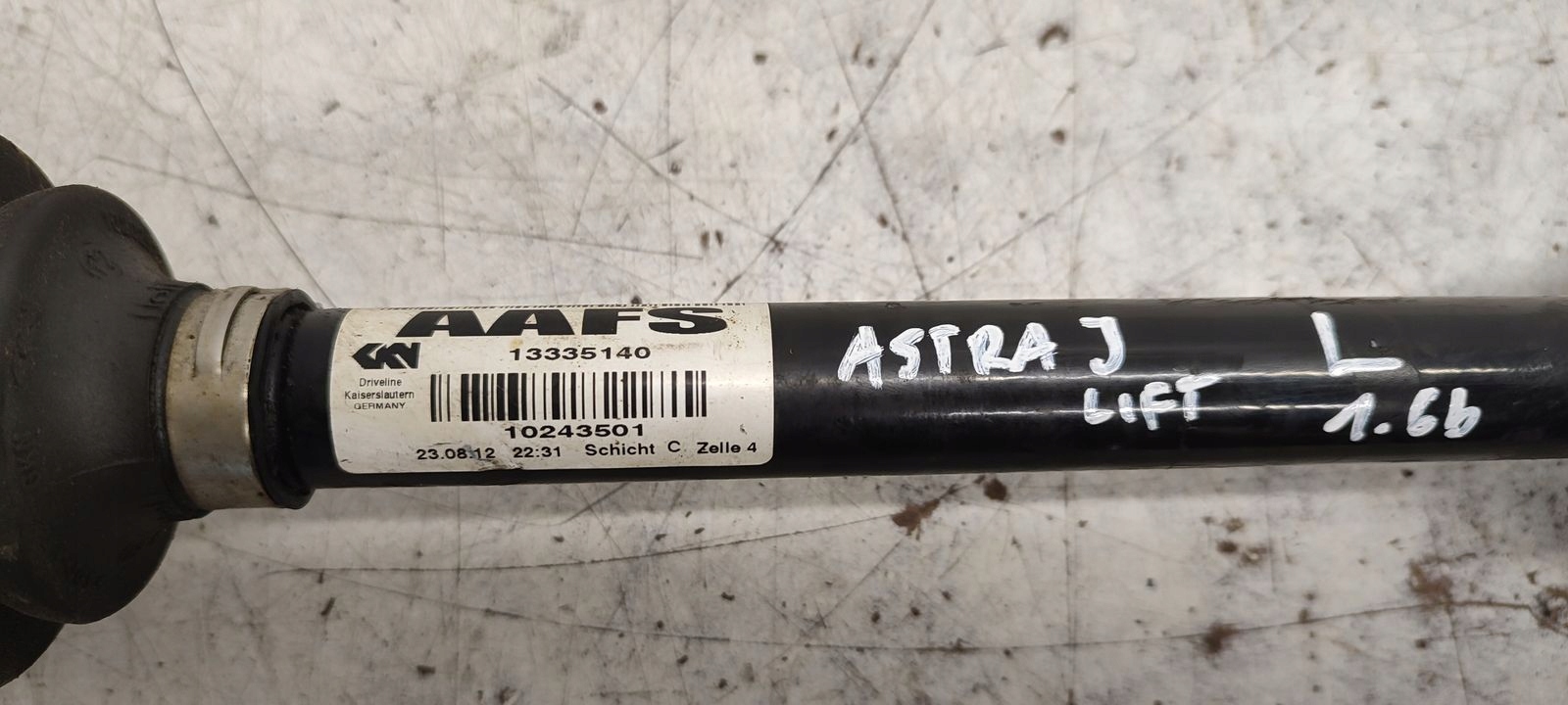 semi-axis left Opel Astra J LIFT 1,6