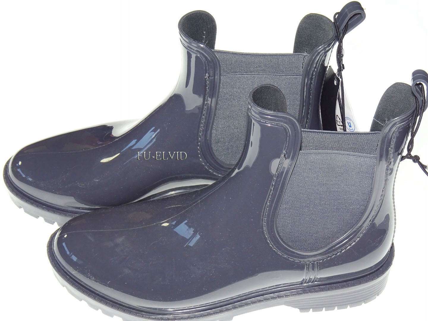 

Krótkie Kalosze Lakierowane Guma Szare R.38