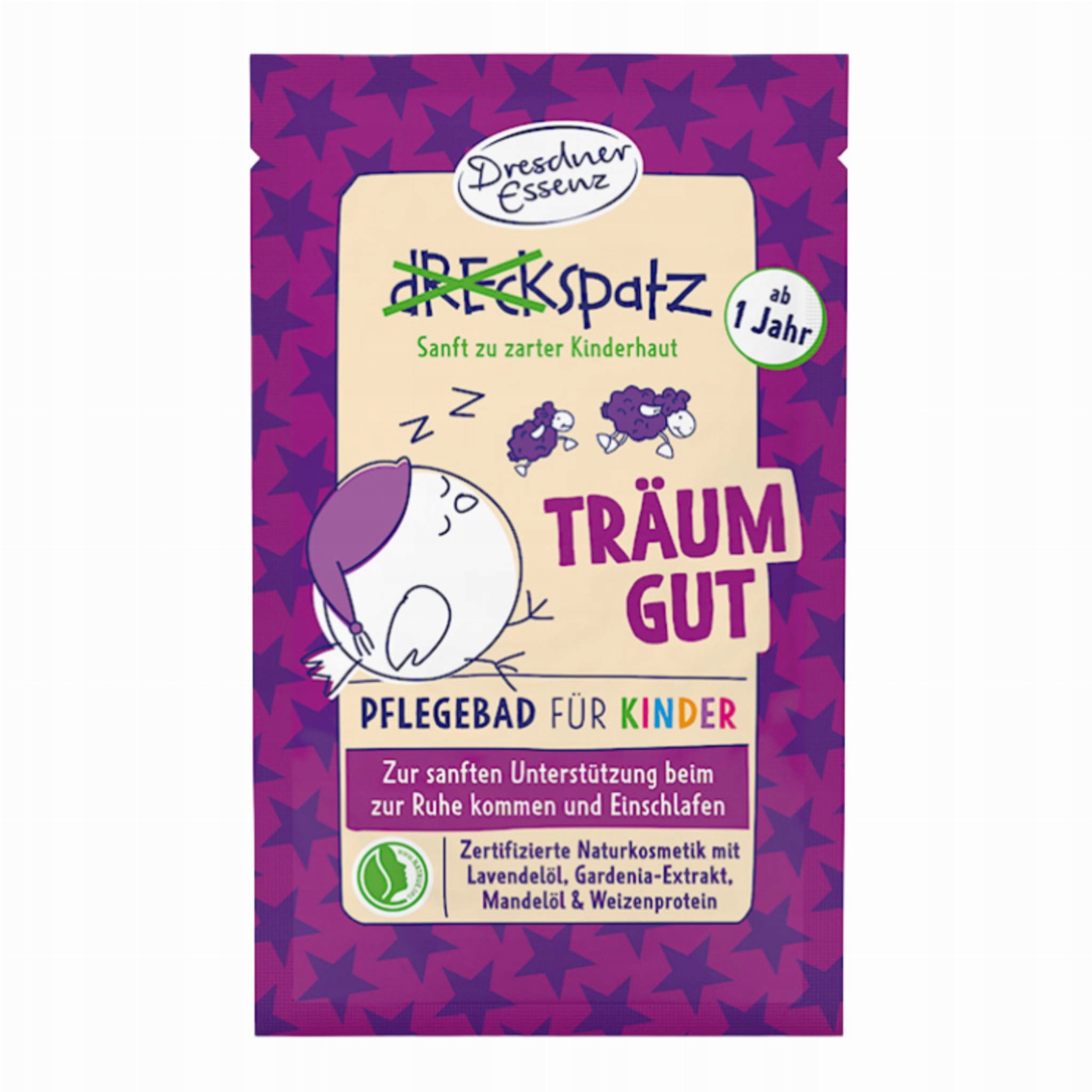 Dresdner Essenz Słodkich snów sól do kąpieli dla dzieci 1+ 60g DreckSpatz