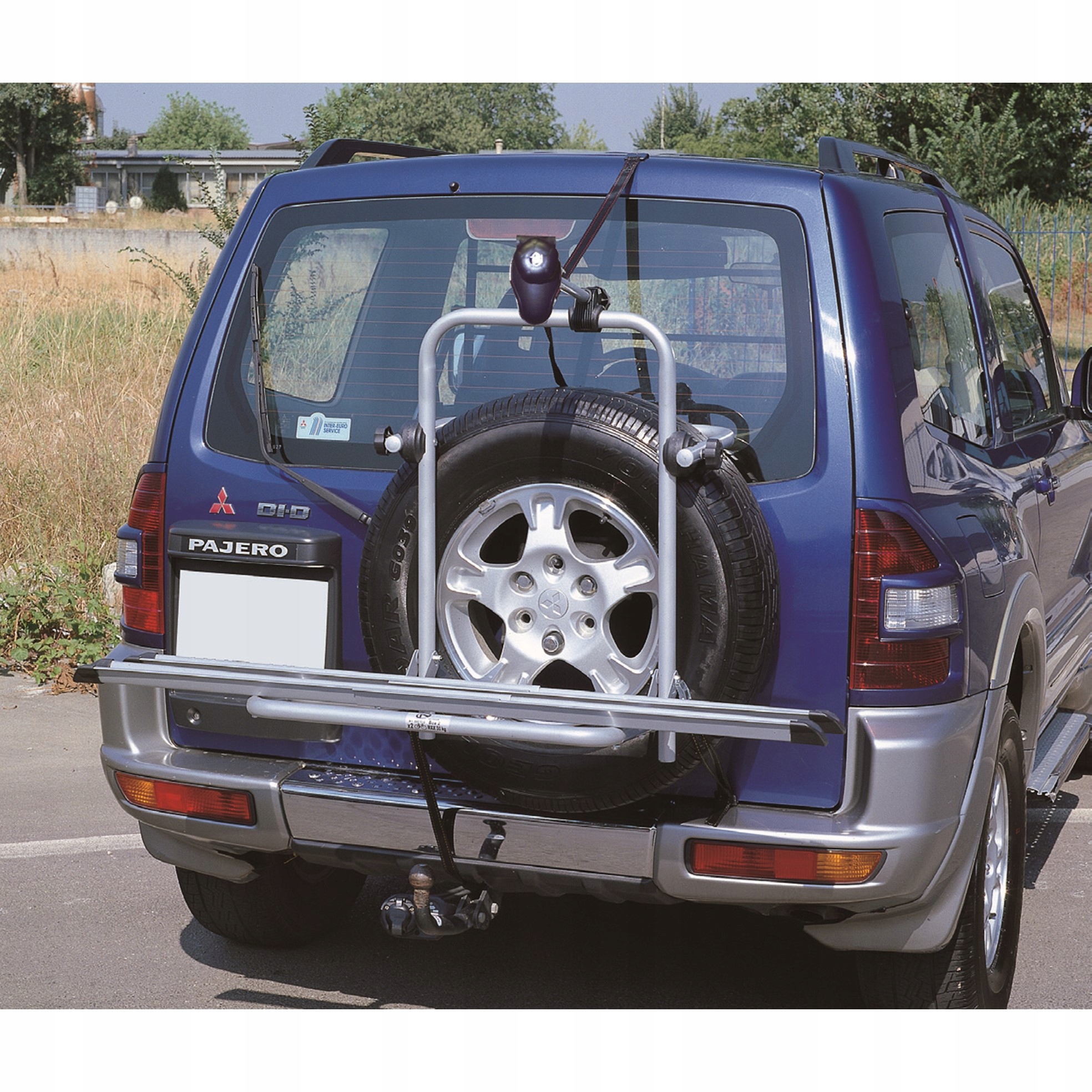 UCHWYT BAGAZNIK 3 ROWERY NA KOLO ZAPASOWE BOA Anti theft protection no