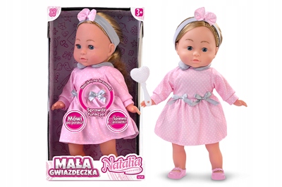 

Lalka Natalia Mała Gwiazdeczka W Sukience 36 CM.