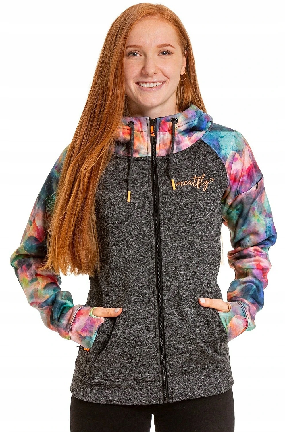 bluza Meatfly Alisha Zip Universe Color/Grey