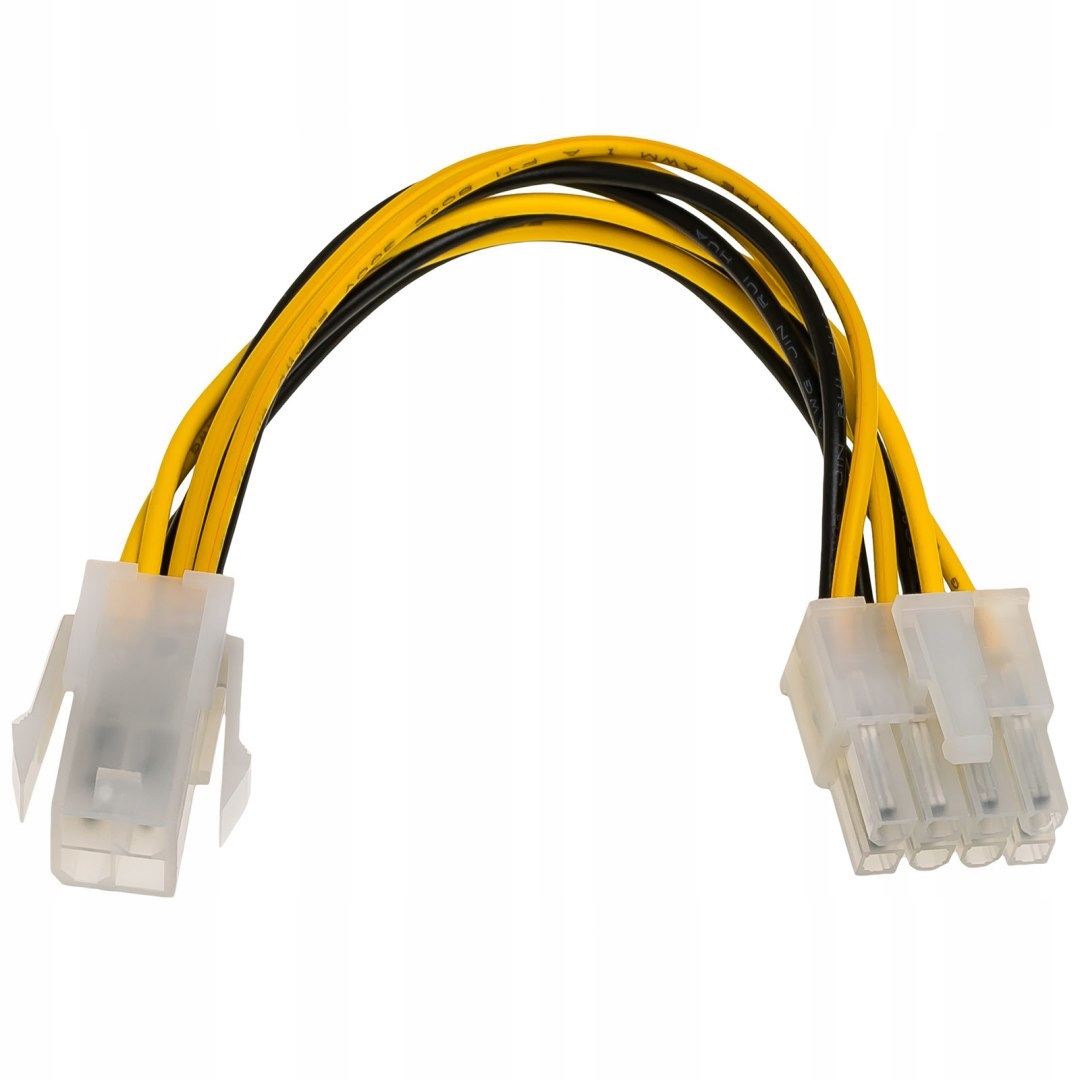 Kabel Akyga AK-CA-10 (4-Pin F Eps 8-Pin M; 0,15m