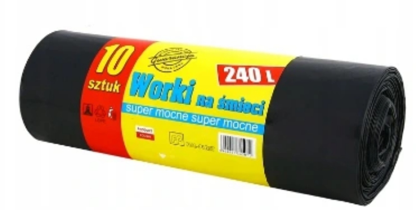 

Worki Na Śmieci 240L 10SZT Ldpe Mocne!