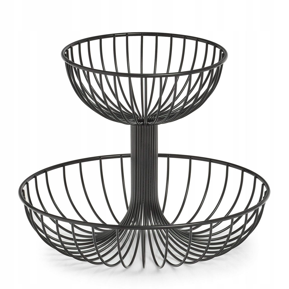 KOSZ PATERA PIĘTROWA NA OWOCE CZARNY KOSZYK ZELLER Kolor czarny