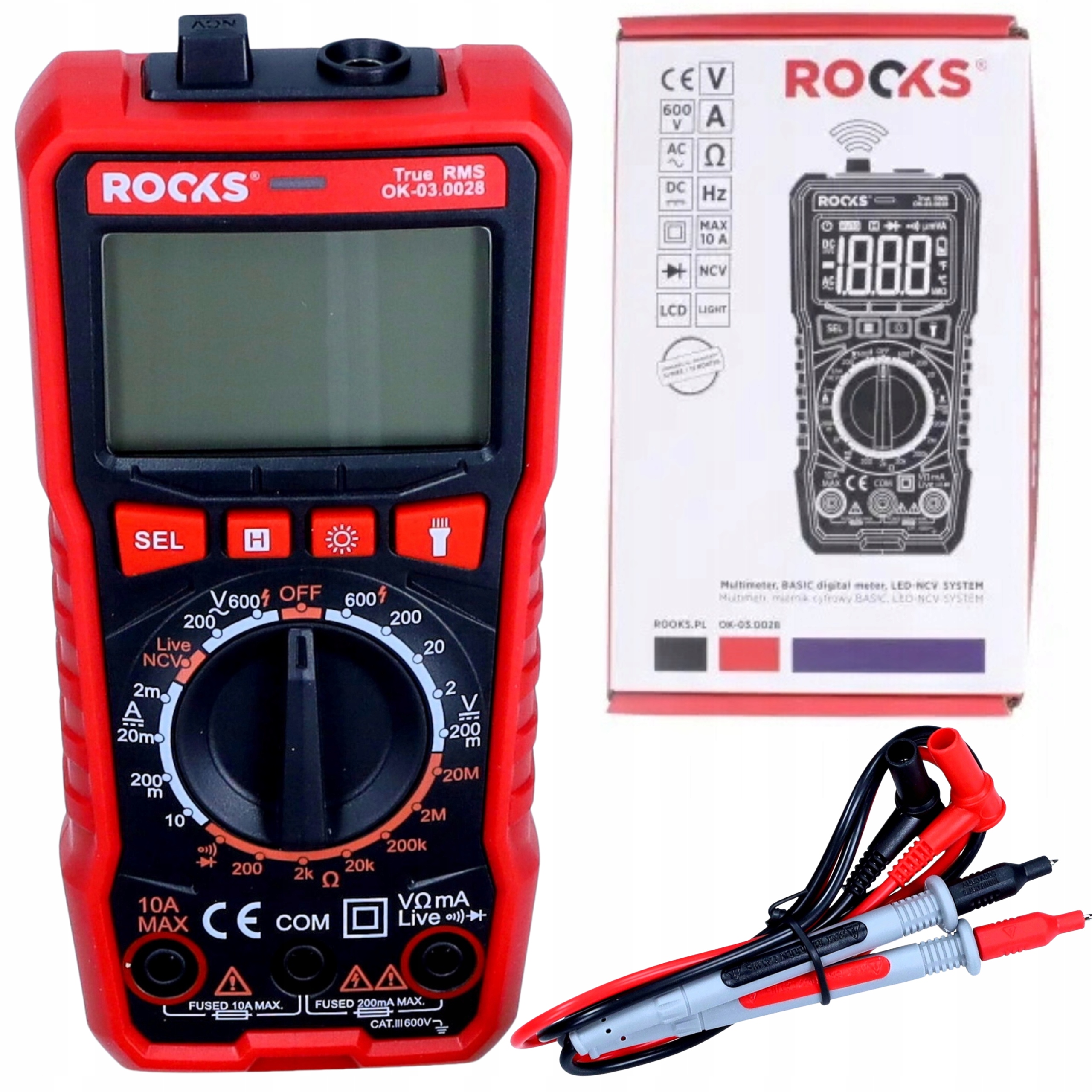 Multimetr, Miernik Cyfrowy Basic ROOKS