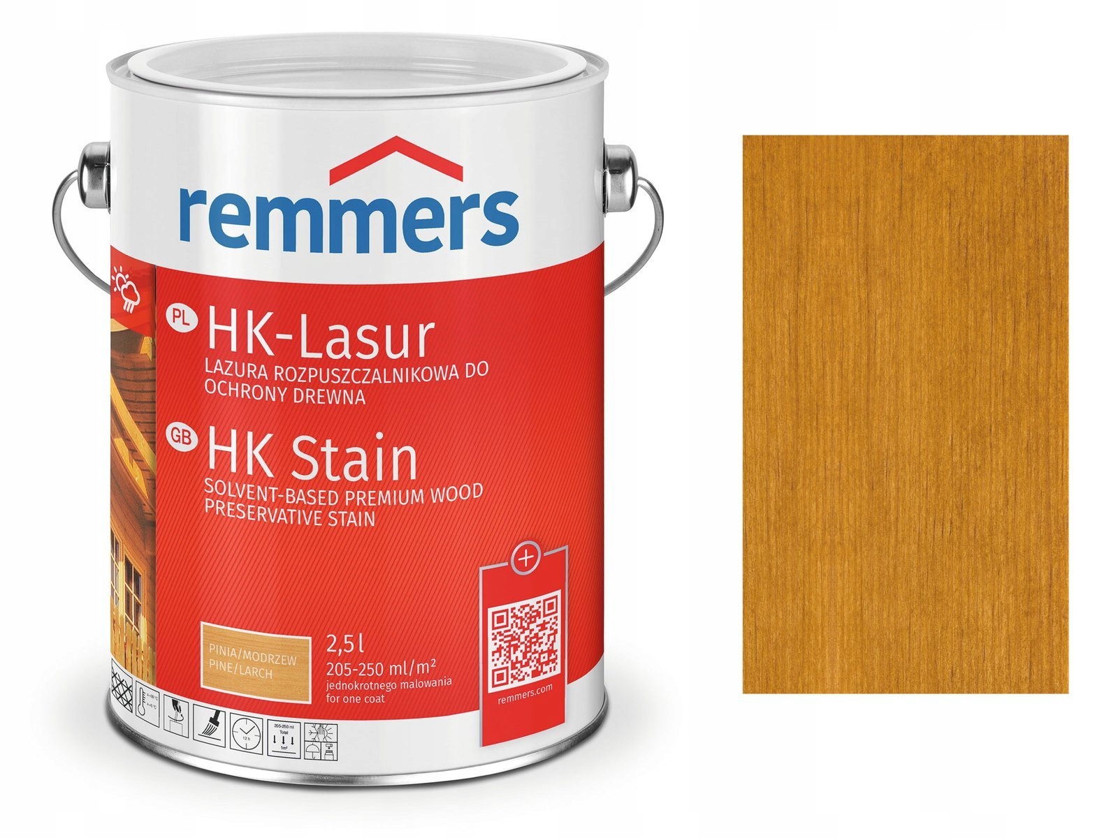 

Remmers HK-Lasur impregnat do drewna 0,75 L Dąb Ru