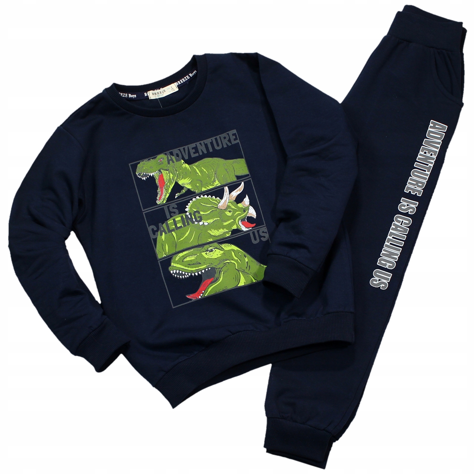 

Komplet Dresowy Dinozaury Bluza Spodnie Dres 110