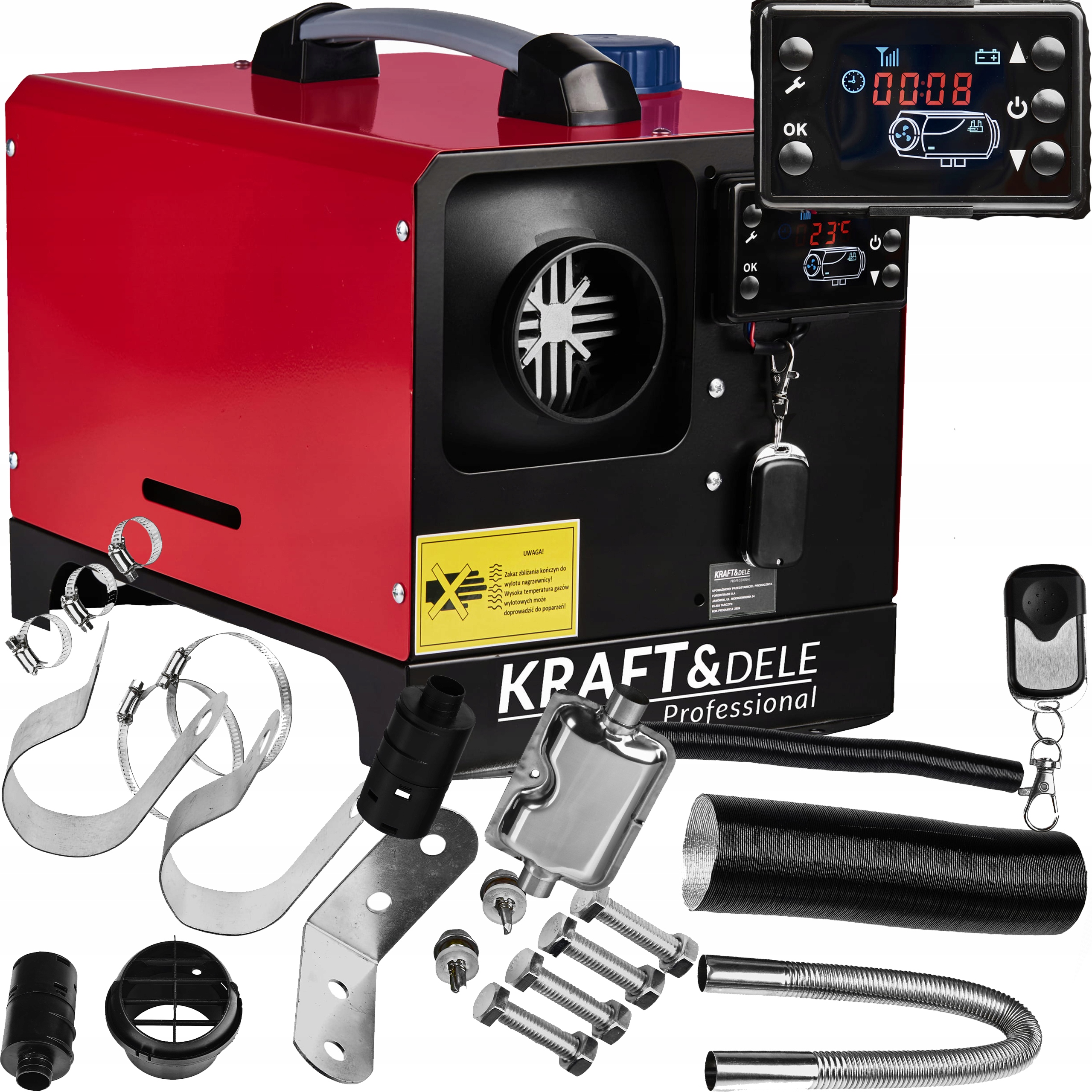 Parkovací ohřívač Webasto 9 kW 12V/230V topení Diesel dálkové ovládání LCD