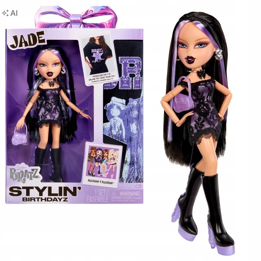 Bratz Lalka Jade Fashion Zestaw Stylin’ Birthdayz T-Shirt dla ciebie
