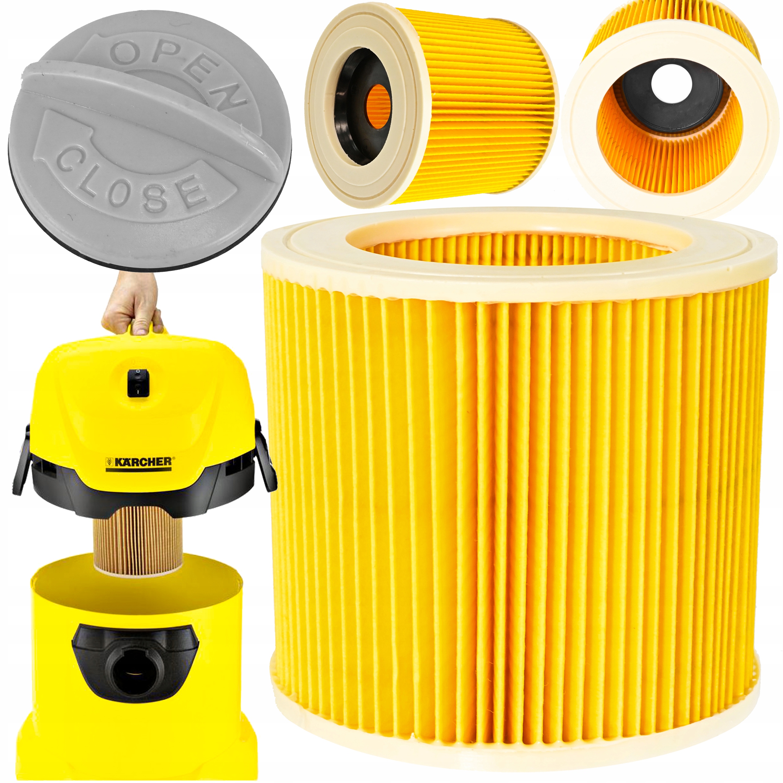 

Filtr Odkurzacza Karcher MV2 MV3 WD2 WD3 SE4001 XL