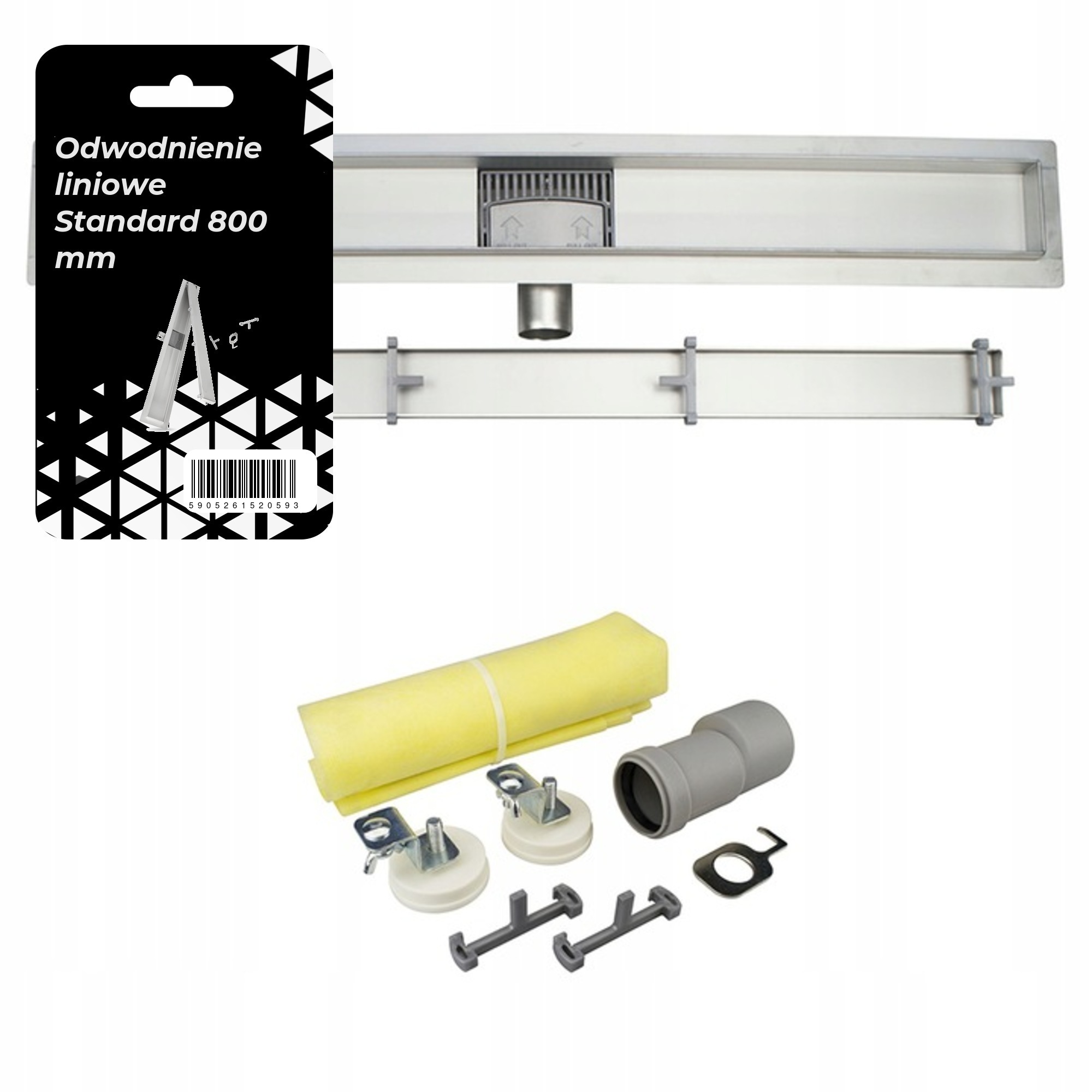 Lineární odvodnění koupelnového sprchového koutu Ns