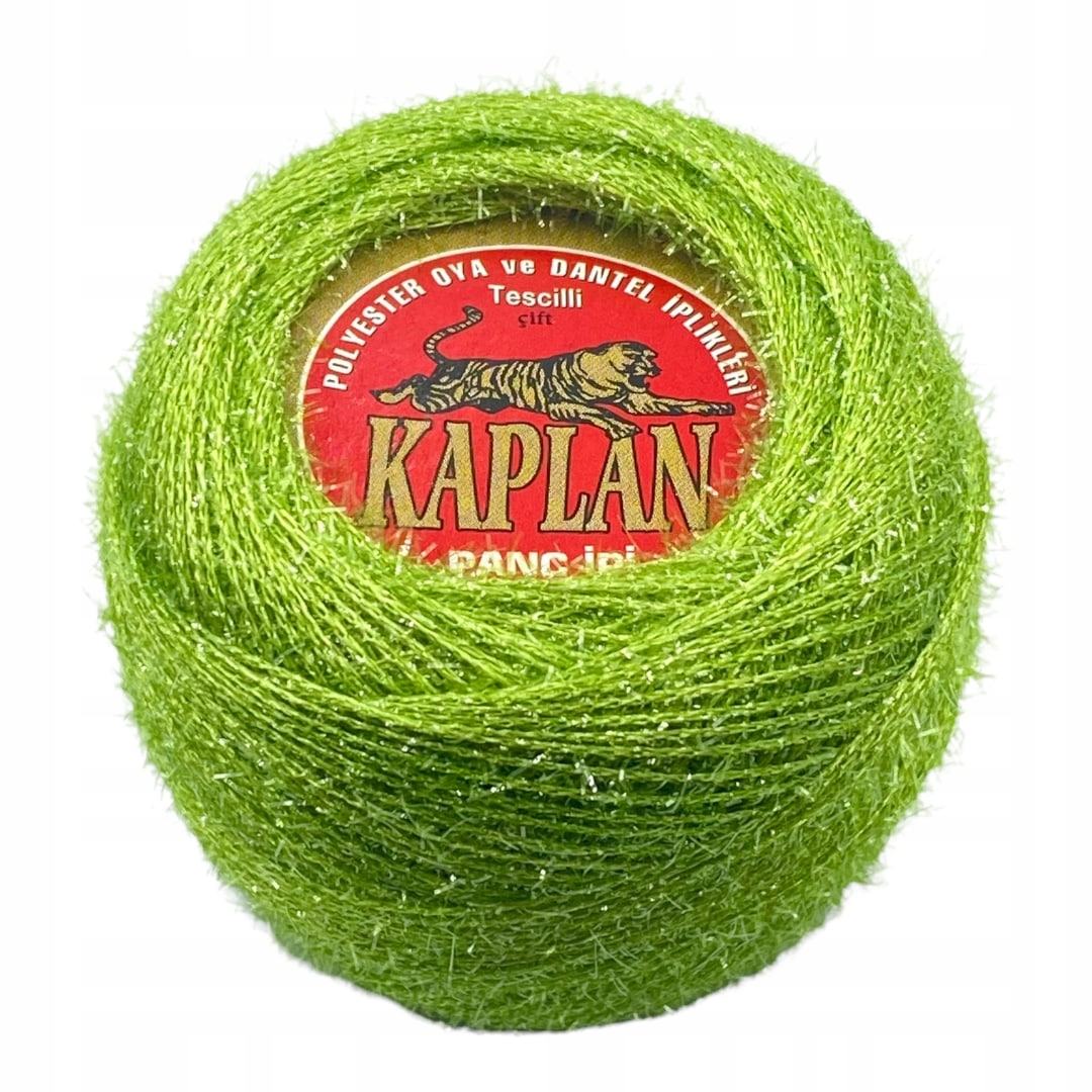 Kordonek metalizowany Kaplan zielony 20g
