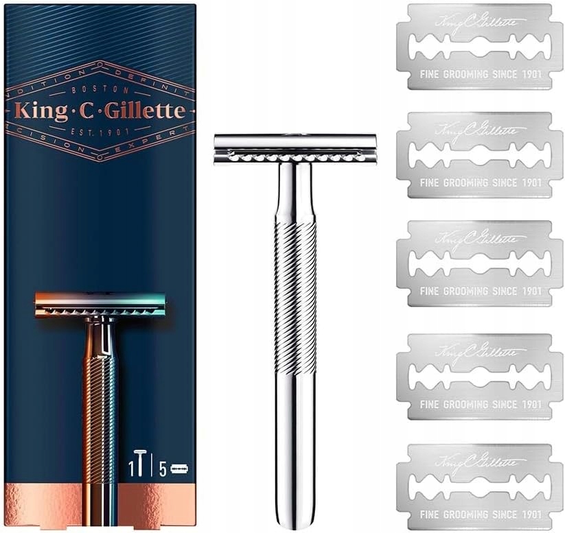King C. Gillette holicí strojek pro muže, přesné a trvanlivé holicí břity