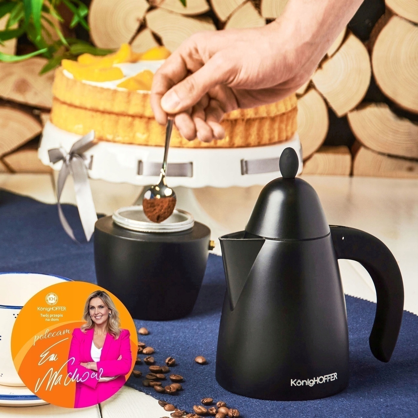 WŁOSKA KAWIARKA kafeterka ekspres do kawy 6x ESPRESSO PRESTIGIO BLACK EAN (GTIN) 5907558799514