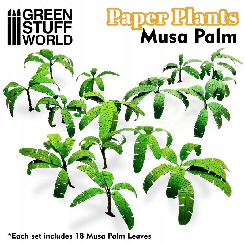 Paper Plants - Musa Trees - papierowe rośliny