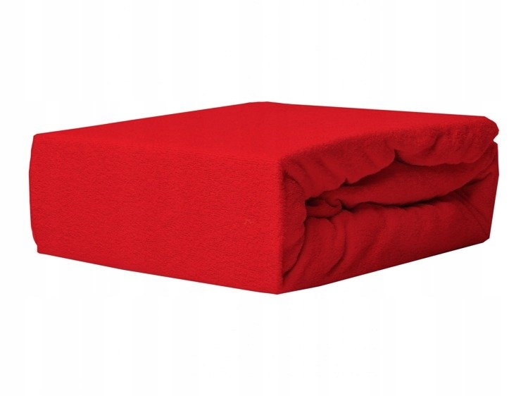 

Prześcieradło Frotte z gumką 160x200 czerwone