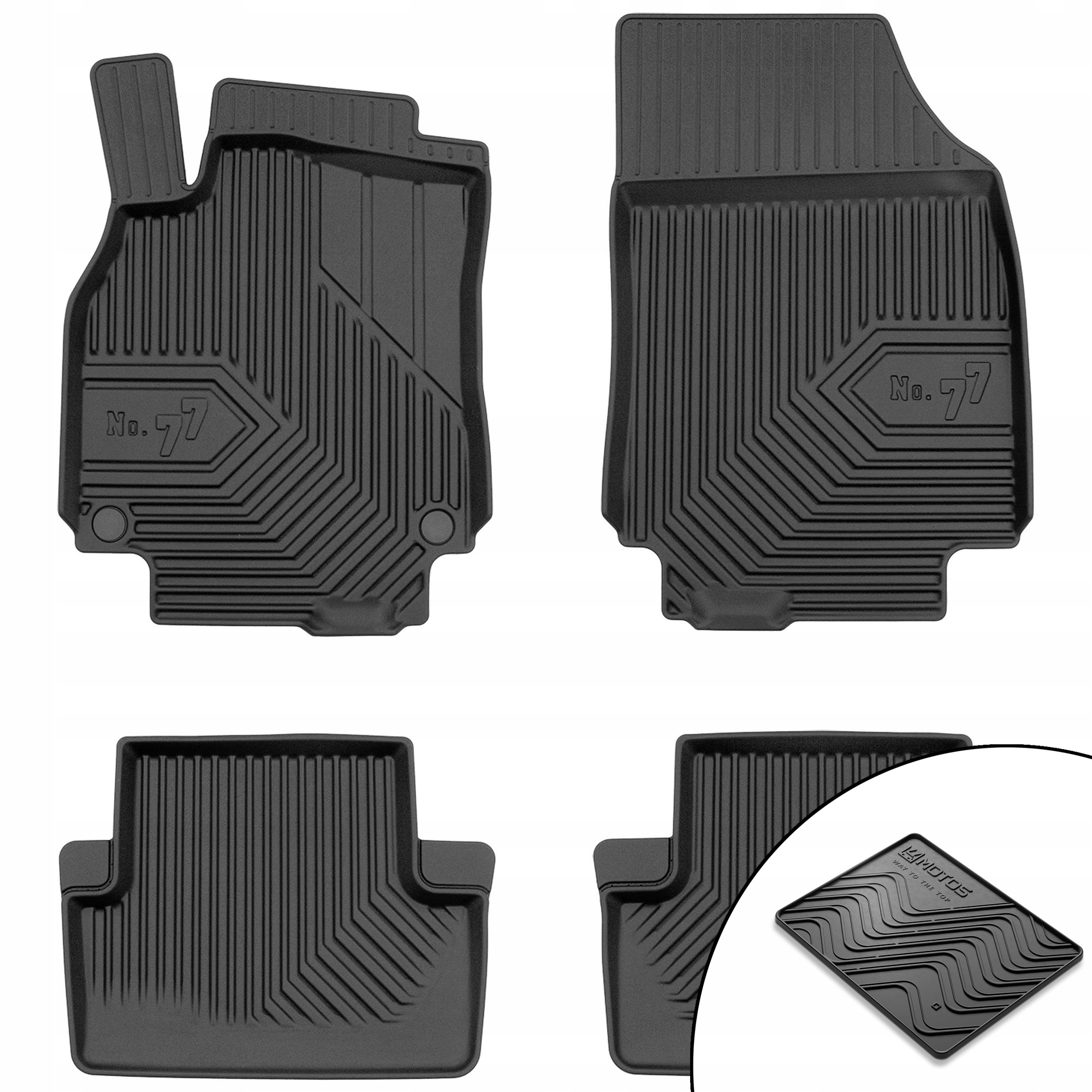Dywaniki gumowe No.77 Renault Fluence 2009-2016 Sedan mata