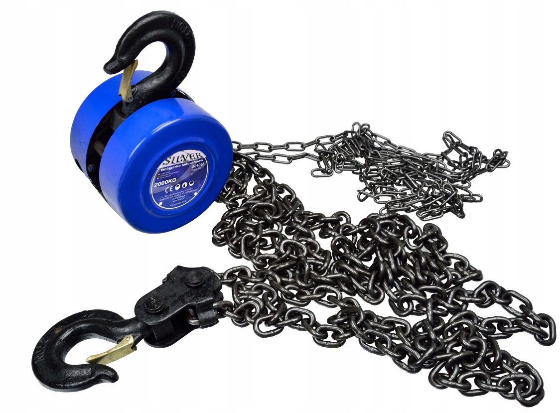 WCIĄGARKA WYCIĄGARKA ŁAŃCUCHOWA 1 T RĘCZNA MOCNA Marka SilverTools
