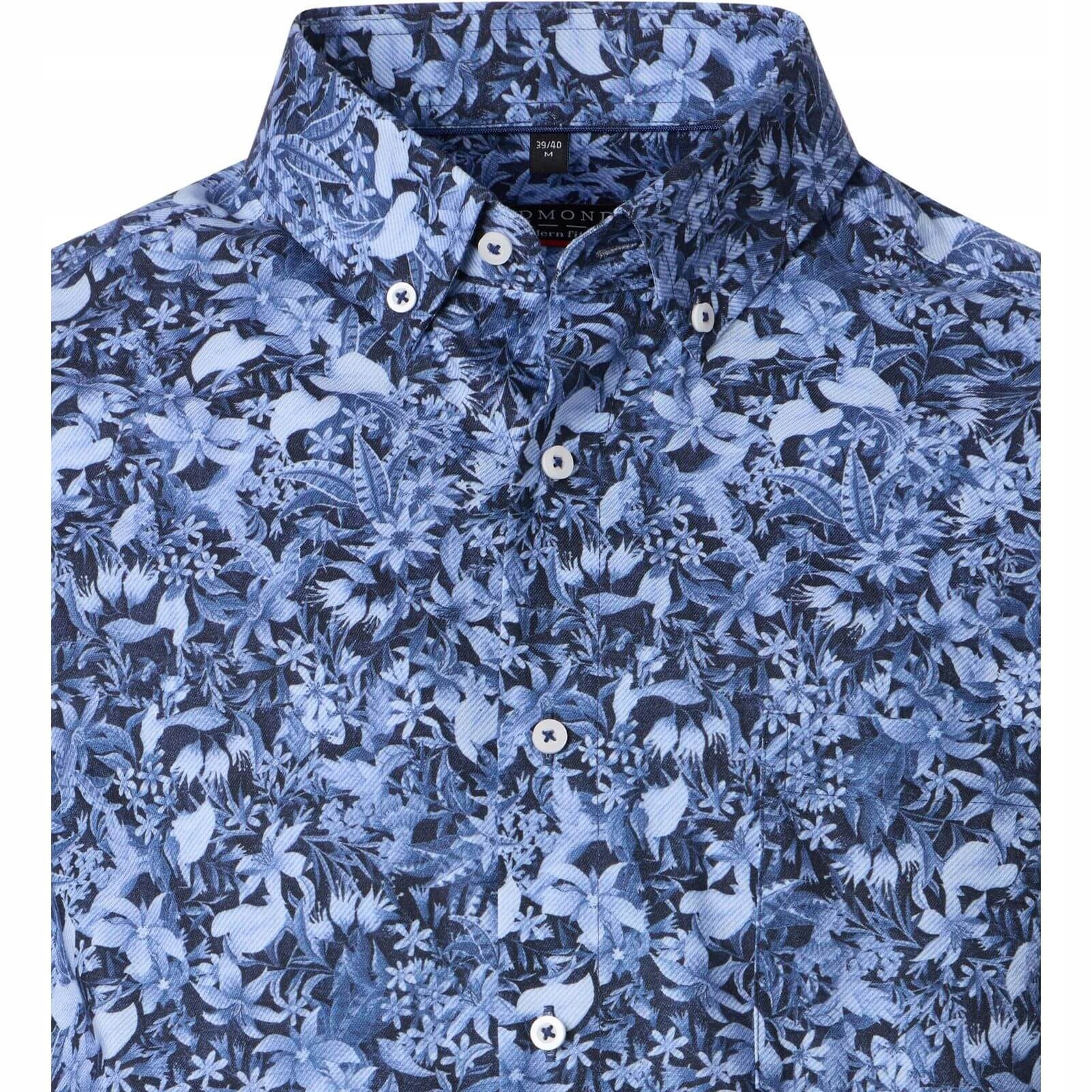 Koszula Męska z Nadrukiem Bawełniana Redmond City Modern Fit 3XL_klatka_146