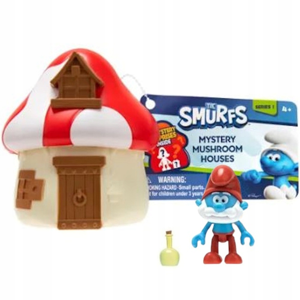 

Smerfy Tajemniczy Grzybi Domek Niespodzianka 1+1
