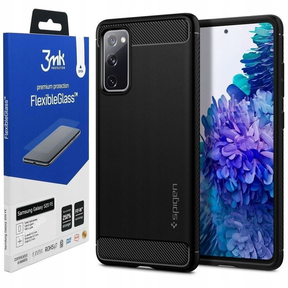 

Etui Spigen Rugged Szkło 3mk do Galaxy S20 Fe