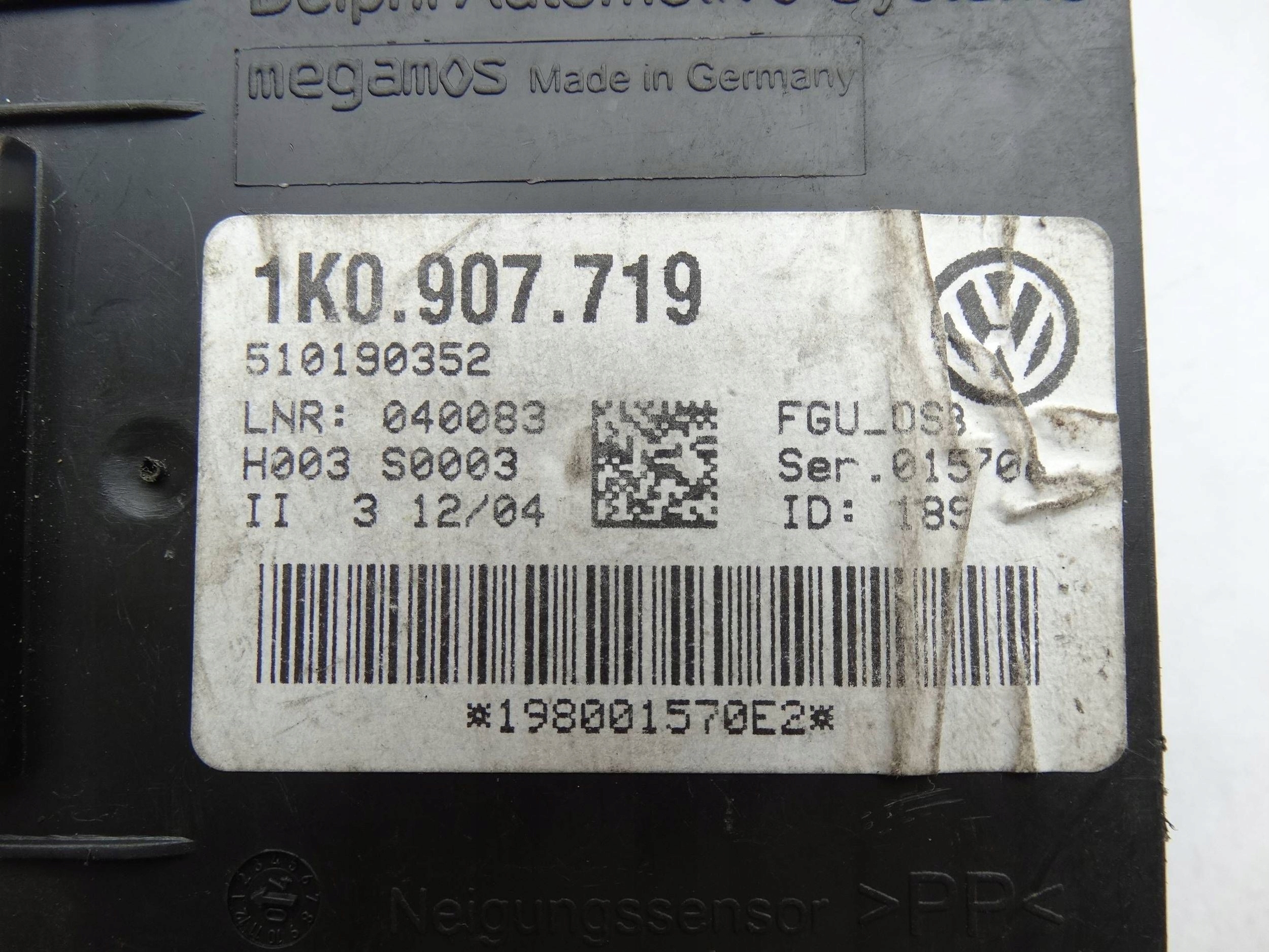 AUDI A3 S3 8P TT 8J GOLF V SEAT LEON II modulo ALARMU 1K0907719