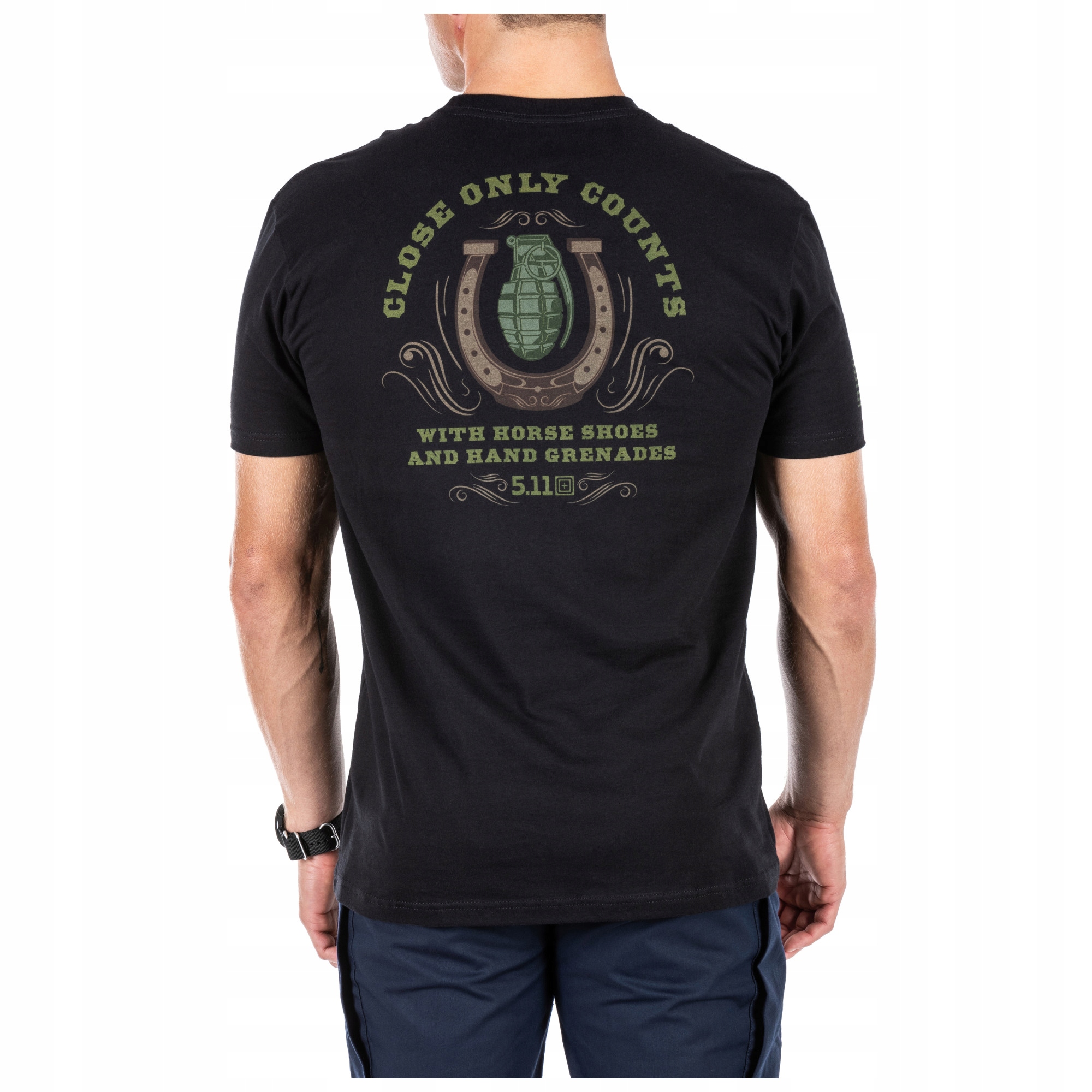 5.11 Tričko Horse Shoe Grenade S Černé 41195VQ