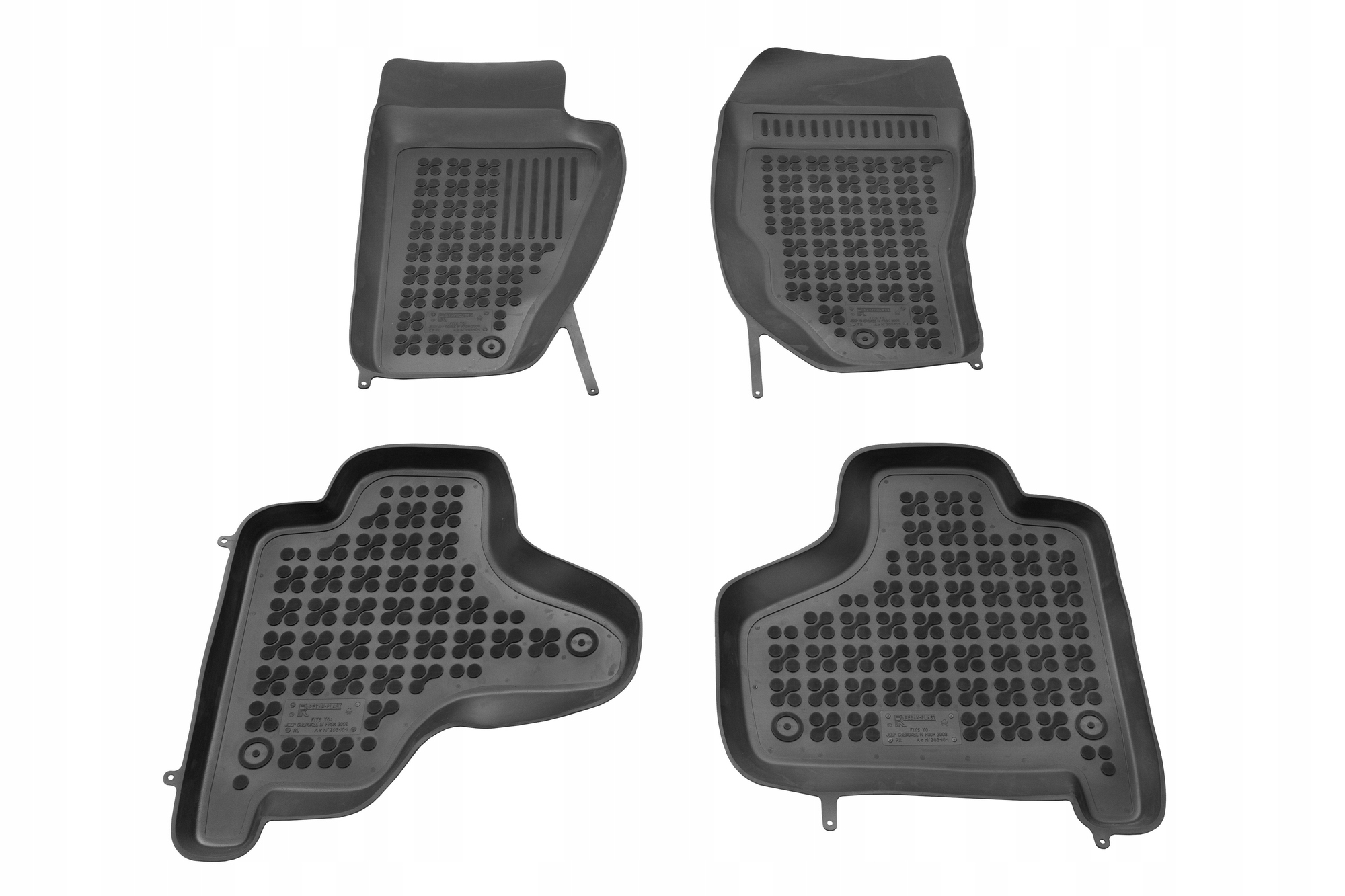 Jeep Cherokee Kk 2007-2012 Dywaniki gumowe Korytka