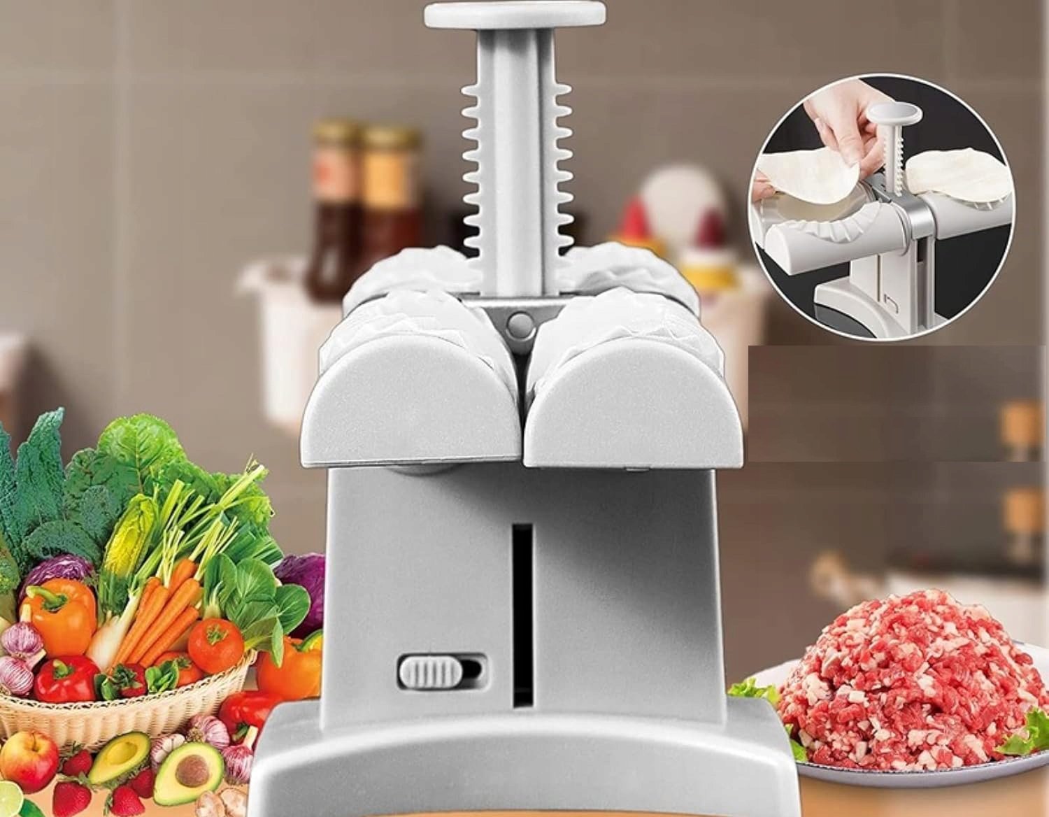 MASZYNKA DO ROBIENIA LEPIENIA PIEROGÓW PIEROŻNICA PIEROGARKA PODWÓJNA FORMA Kod producenta FORMA MASZYNKA DO LEPIENIA PIEROGÓW