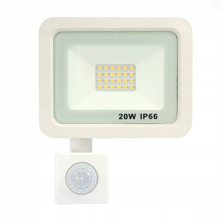 NAŚWIETLACZ HALOGEN Z CZUJNIKIEM RUCHU biały 20W EAN (GTIN) 5903678821517