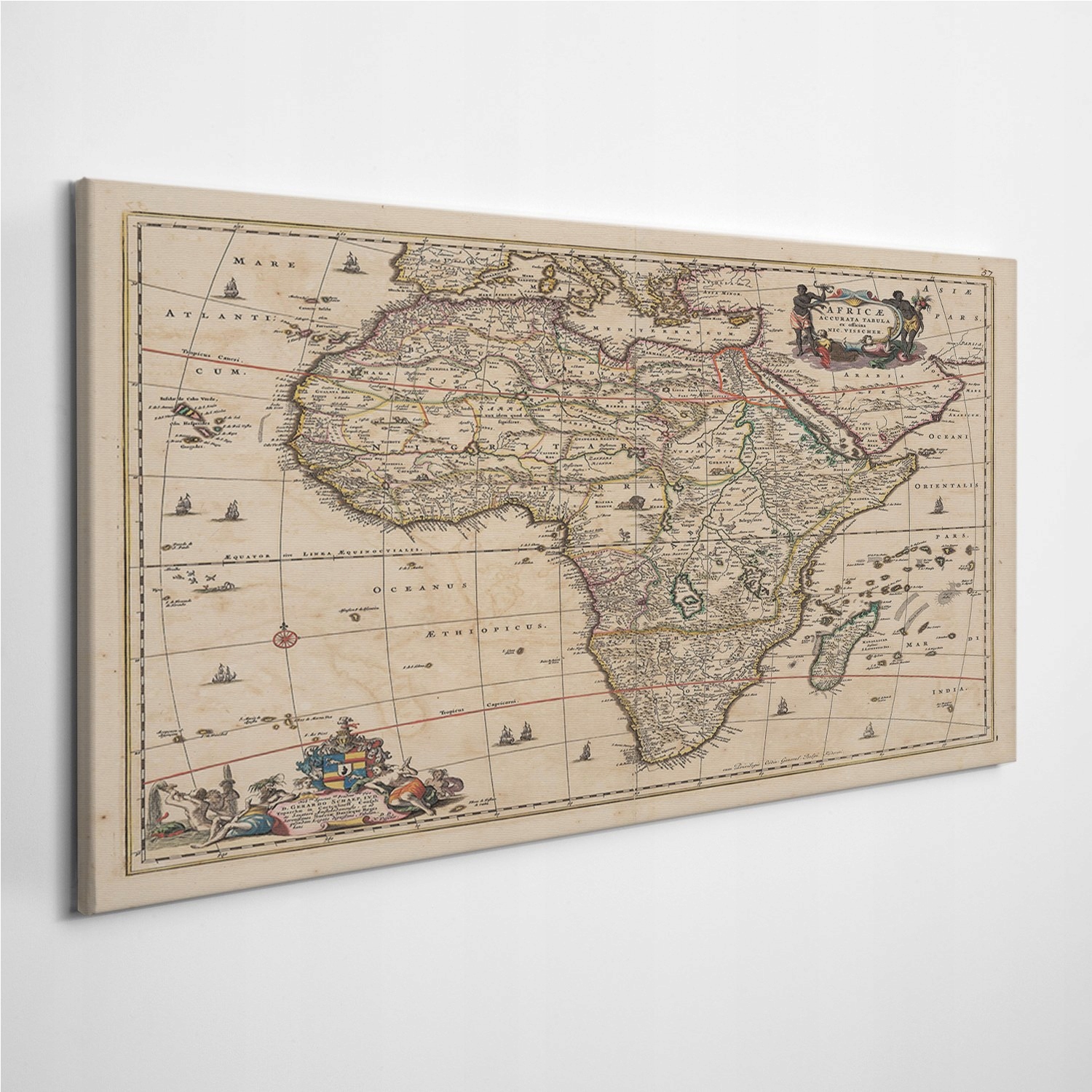 

Foto-obraz na ścianę Mapa Afryka Vintage 100x50 cm