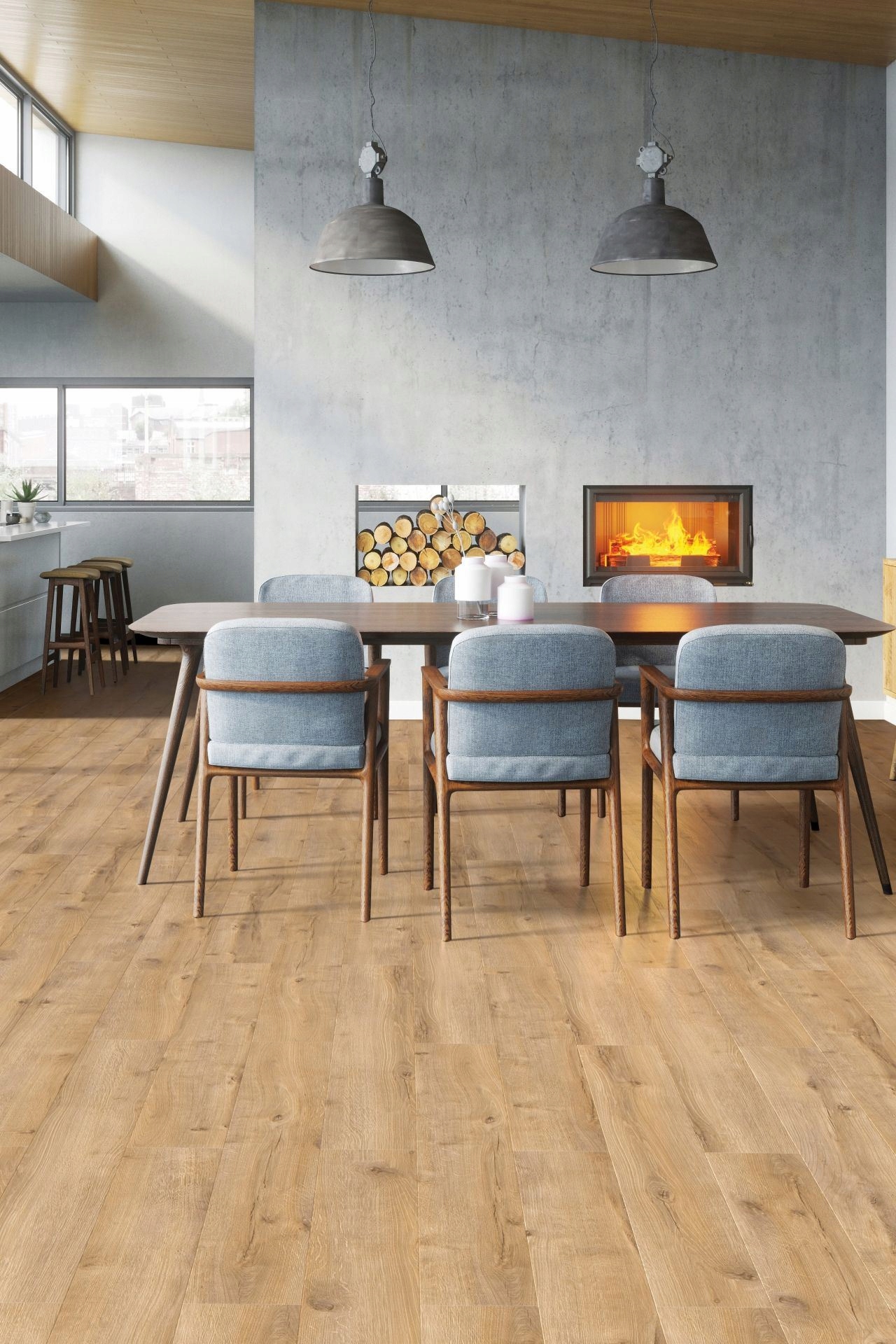 Panel podłogowy AC4 DĄB PEORIA 55061 VILLA 2,15m Struktura drewna