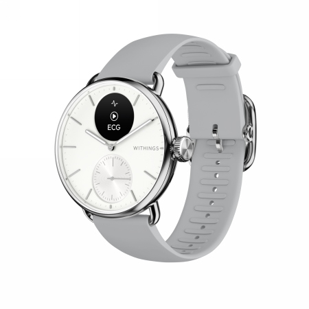 Withings Scanwatch 2 hodinky s měřením teploty Ekg, 38 mm, bílé