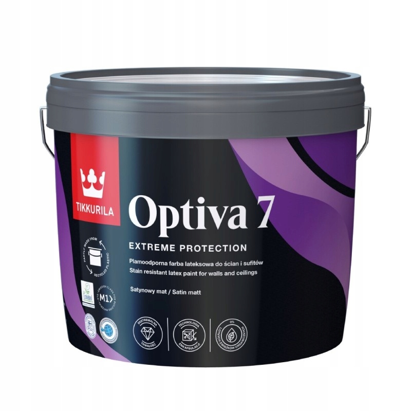 Tikkurila Optiva Satin Matt Deco Grey Tmavé 9L
