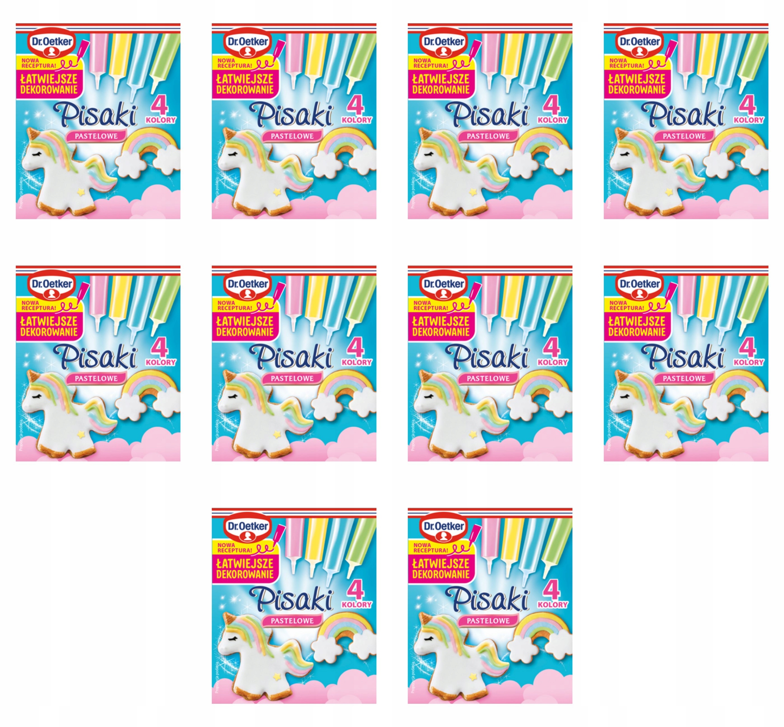 Dr. Oetker Pisaki cukrowe pastelowe 68 g X10