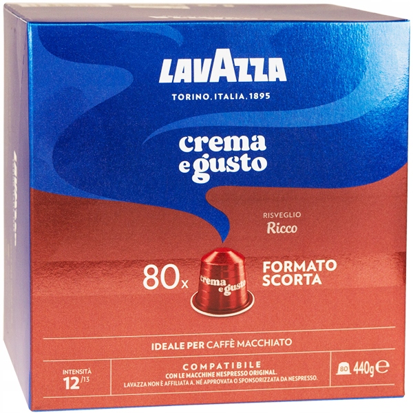 Kawa Lavazza Nespresso Crema E Gusto Ricco 80 kapsułek videobook