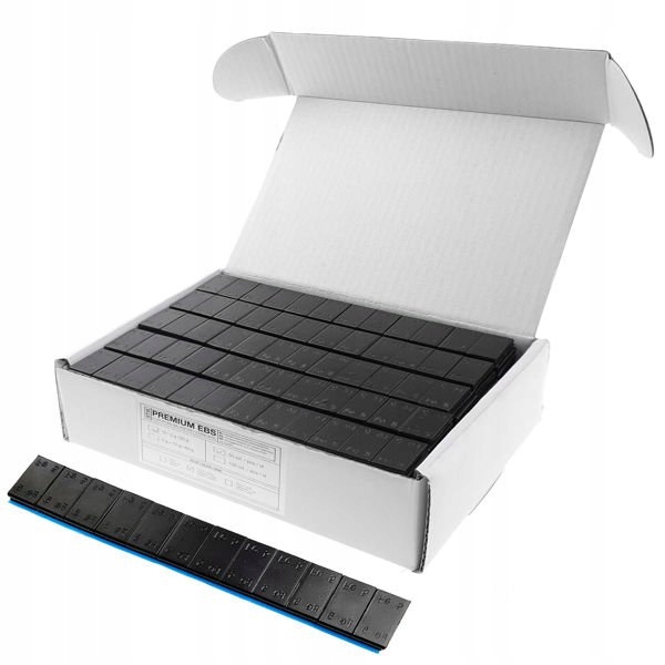 

Ciężarki klejone do felg Alu powlekane Czarne 5g