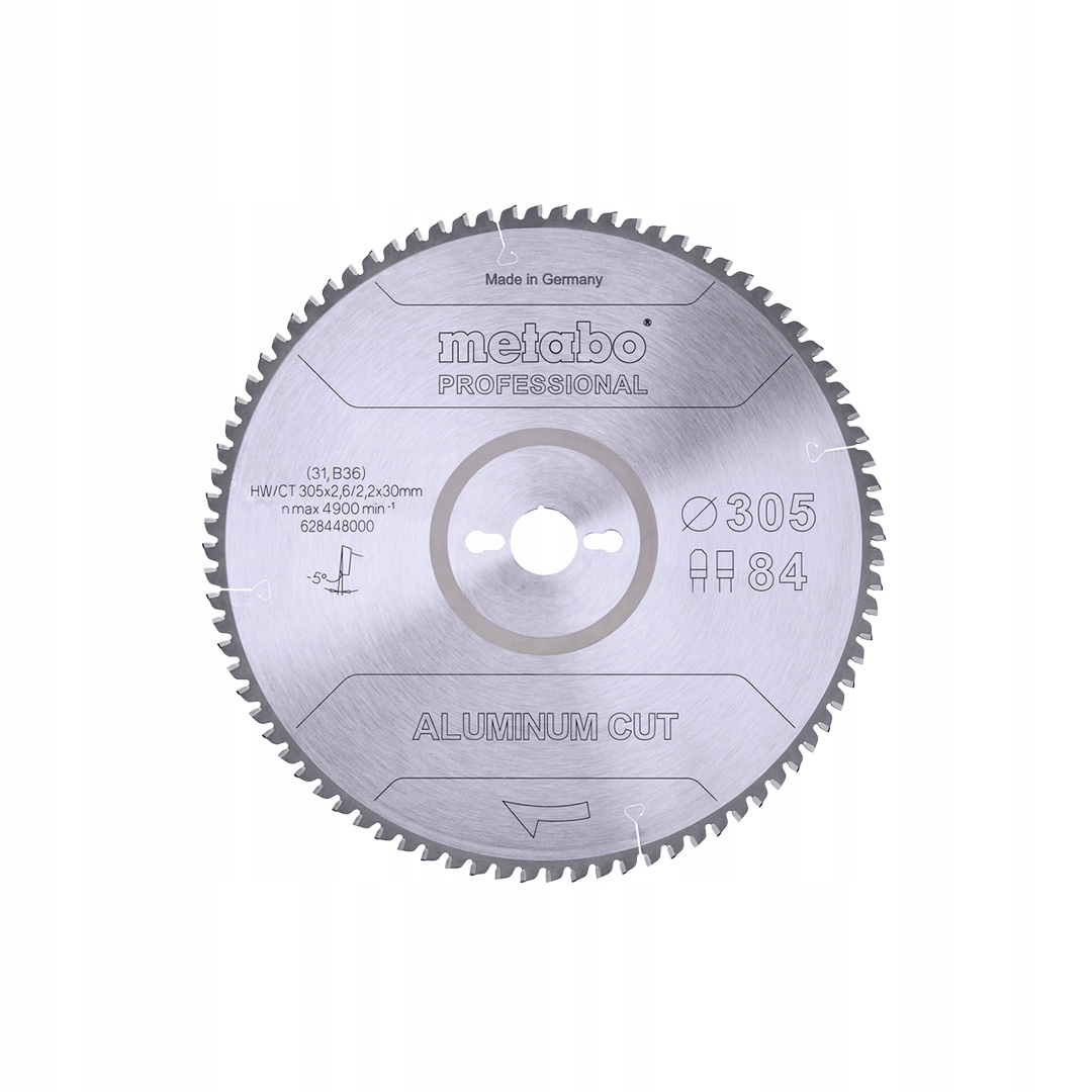 Kotoučová pila na řezání hliníku Metabo 628448000 305x30 mm 84z Hw/ct