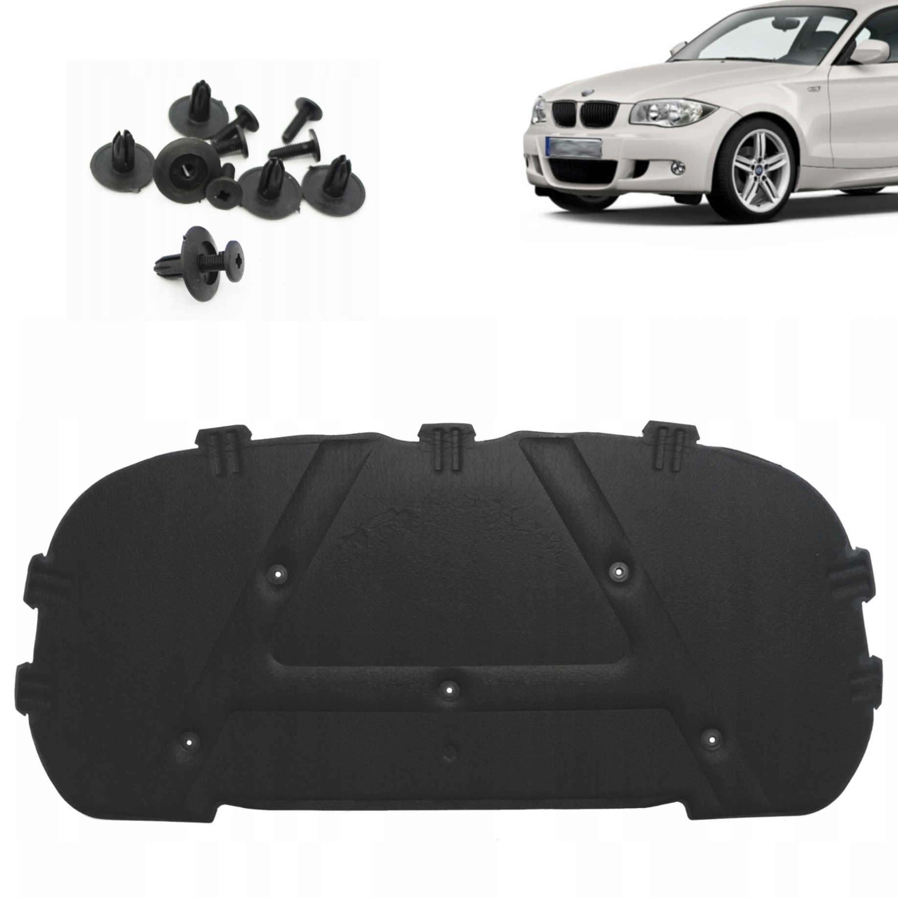 Bmw E87 E81 Ztlumení Masky Odhlučnění Komory Podložka 04-11 sponky Hq