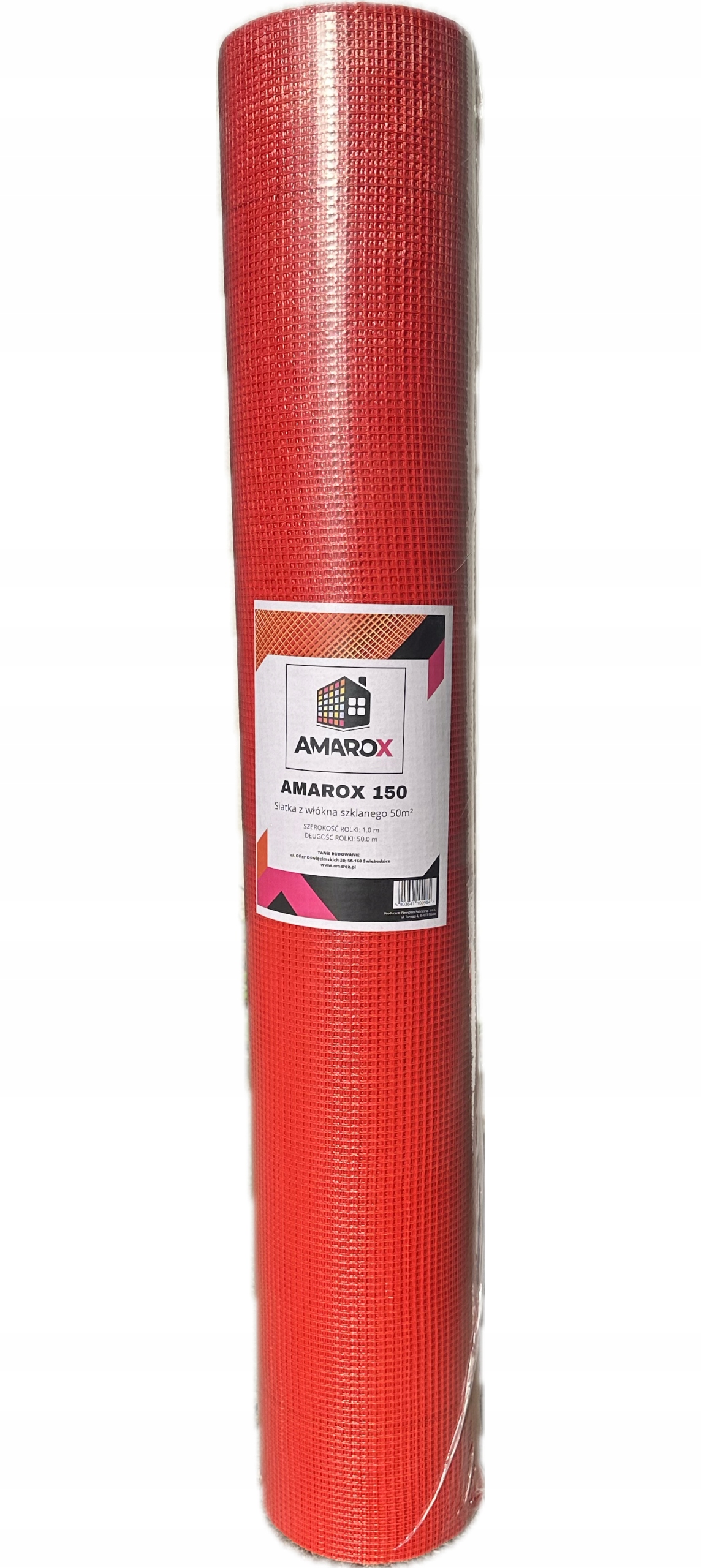 Siatka elewacyjna Fiberglas 150g 50m2 pomarańczowa