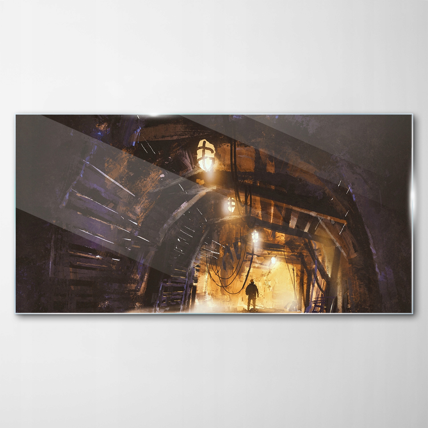 

Obraz na Szkle Dekor Kopalnia Mgła Zagadka 120x60