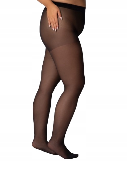 Rajstopy plus size Mona Sofia LYCRA 40DEN ONYX
