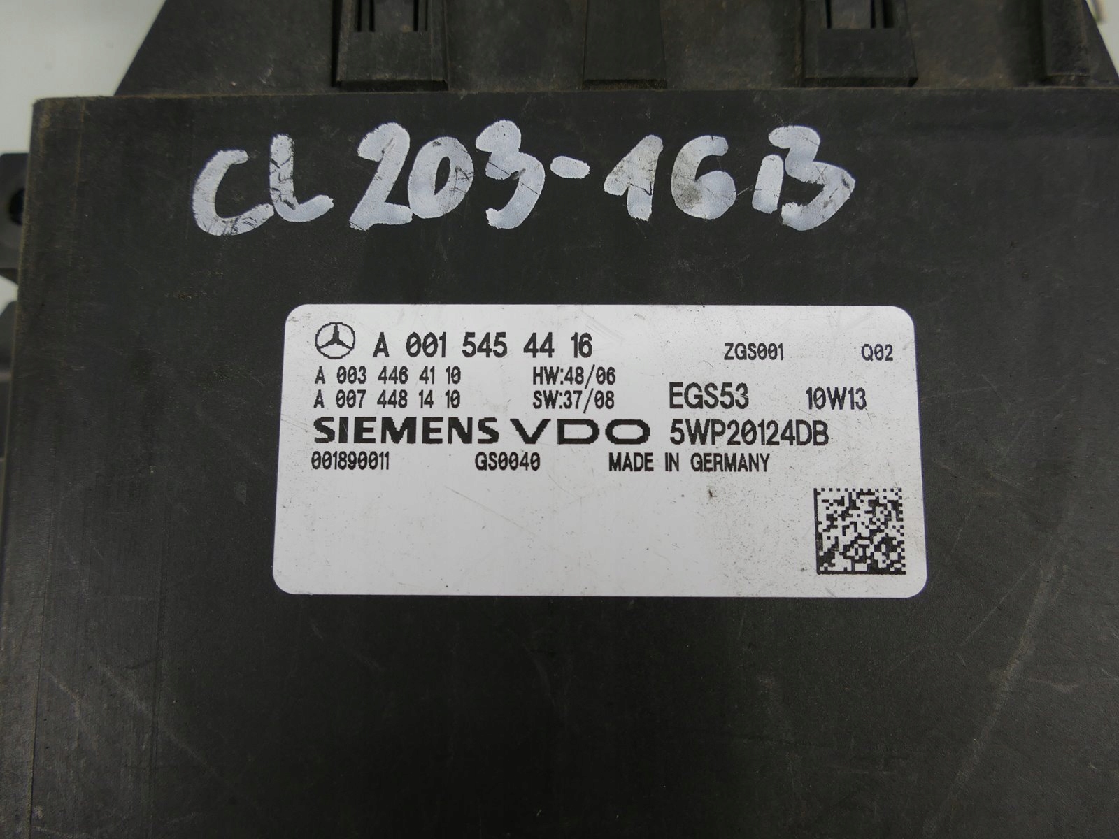 MERCEDES CLC160 CL203 W203 1.6 B control unit gearboxes A0015454416