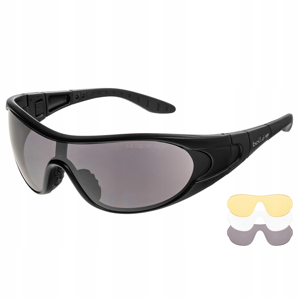 Balistické taktické brýle Bolle Raider Kit Black s pouzdro