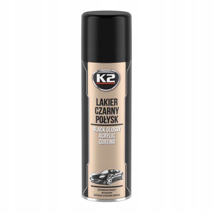 

K2PL Lakier L341 Akryl Czarny Połysk 500ML.