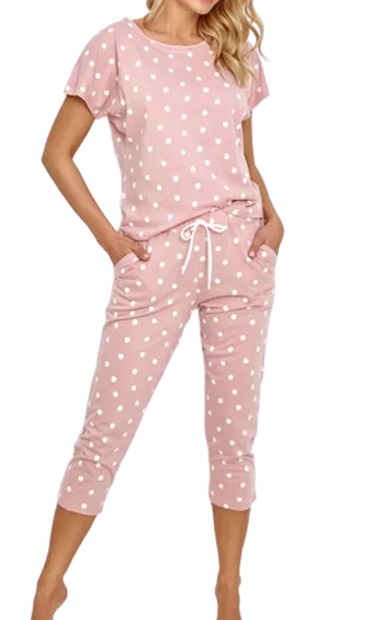 Dámské 3/4 pyžamo Taro 2860 Chloe starorůžová [Velikost L]