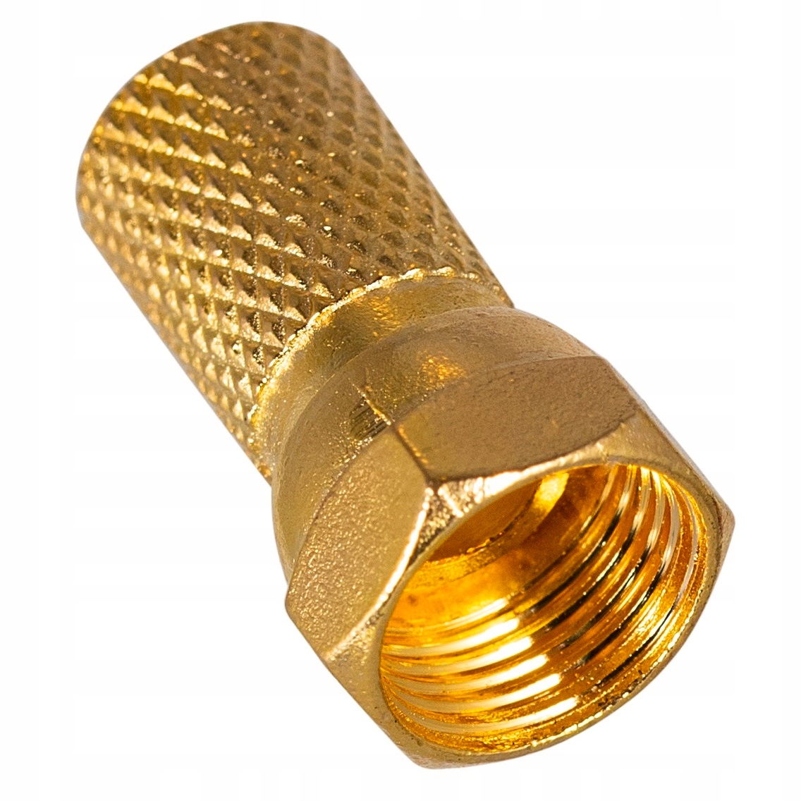 

Wtyk F Cu Gold Złoty Na Kabel 7,0 mm Złącze