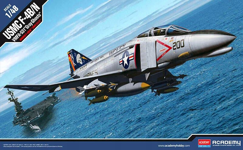F-4 B/n Academy Phantom Šedých Ghostů 1:48 12315